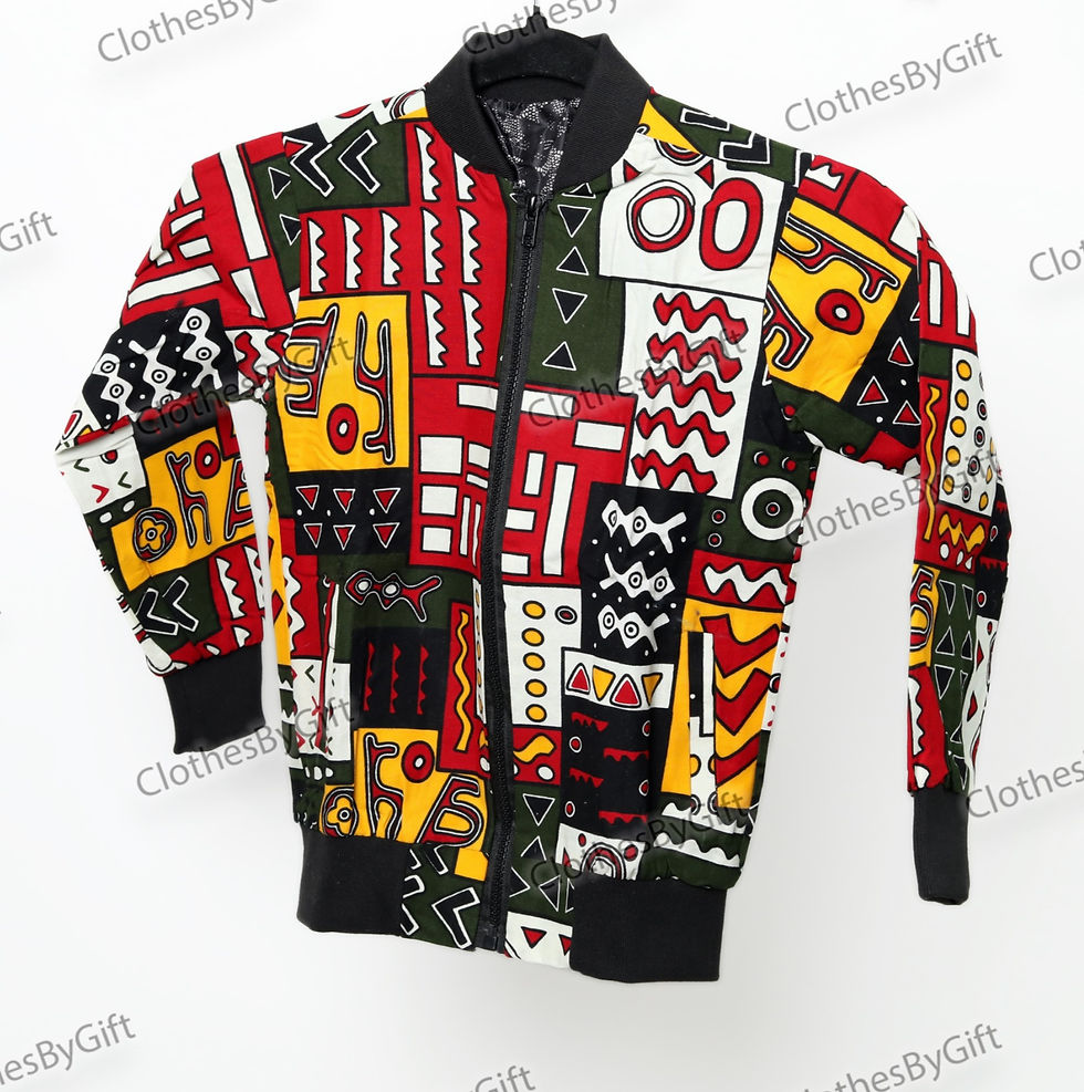UNISEX ANKARA BOMBER JACKET
