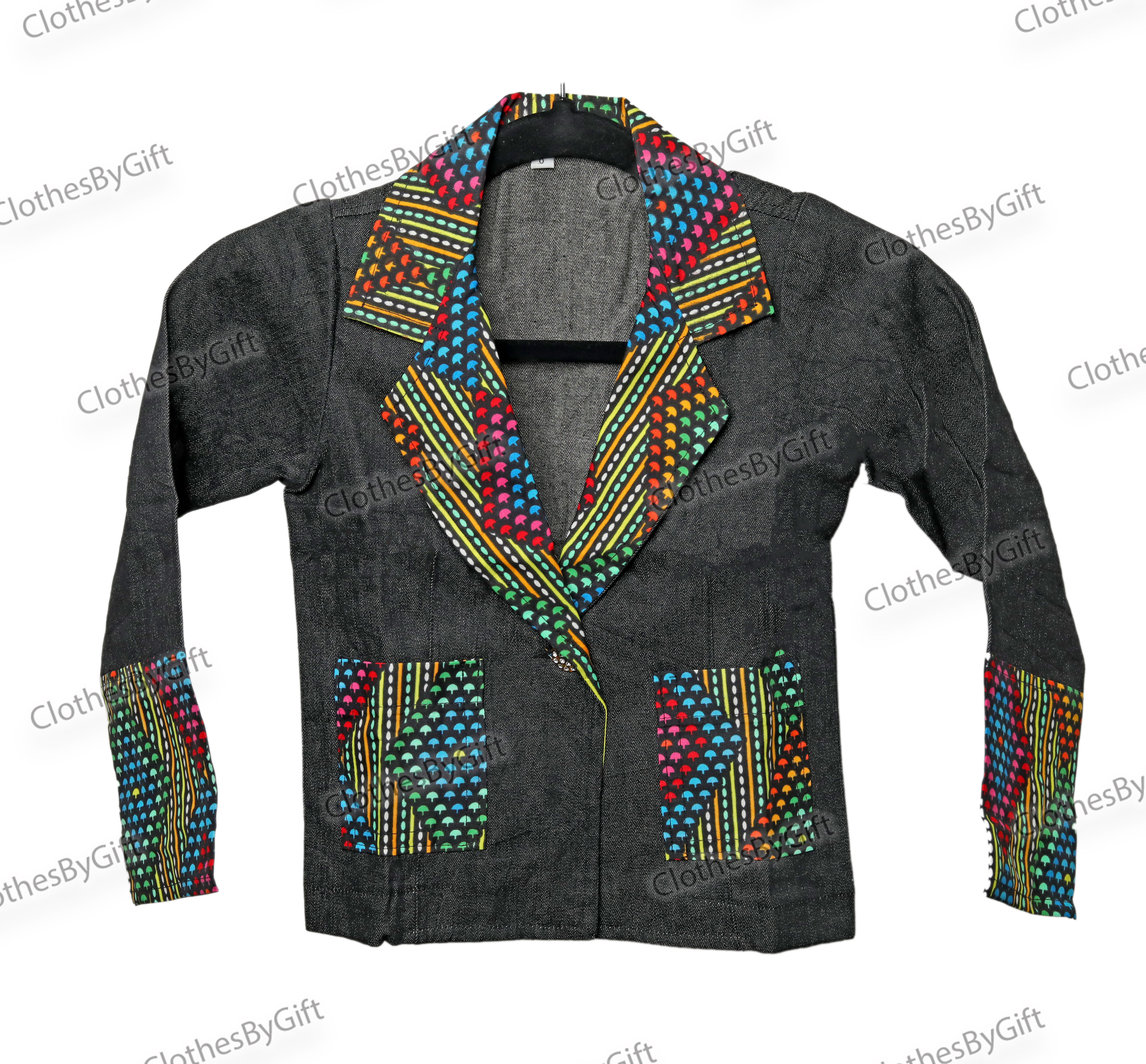 GIRL'S JEAN ANKARA JACKET