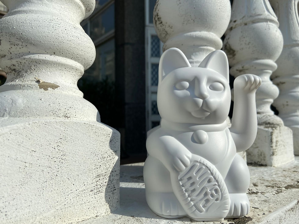 サムネイル： 《嚮海選品🌊》DONKEY Lucky Cats 經典風格招財貓｜可自動擺手(14色) 設計時尚又喜氣的招財吉祥物🐈