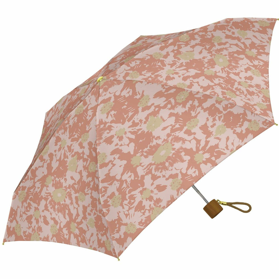 縮圖：雨季必備｜日本 a.s.s.a Mira ALL IN UMBRELLA系列 抗UV花瓣折疊雨傘(2色可擇)｜輕巧易收納