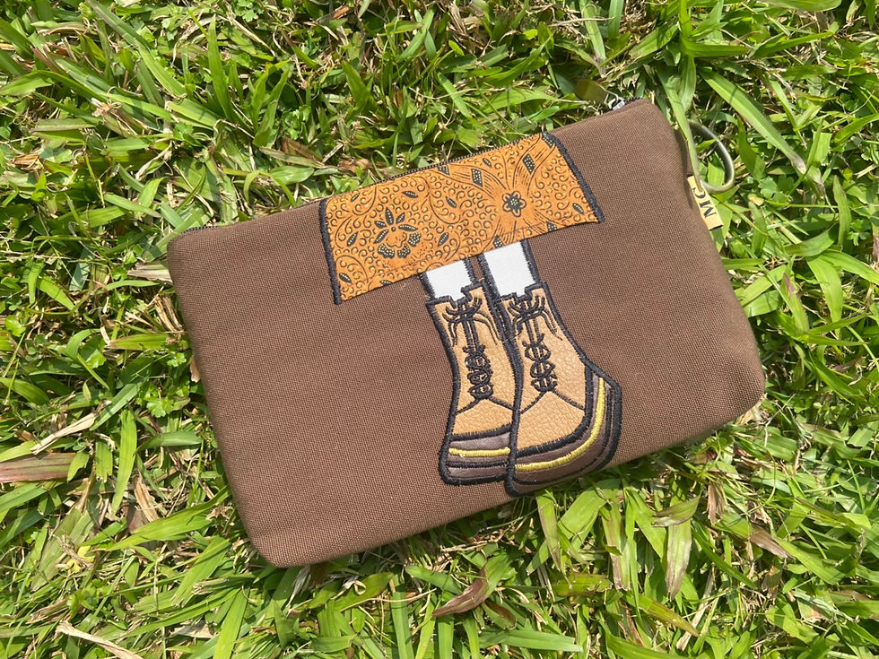 縮圖：日系文青風 手拿包(5款) clutch bag/化妝包 收納包 收納袋 外出包 盥洗包 旅行包｜獨特花布能搭配穿著攜帶