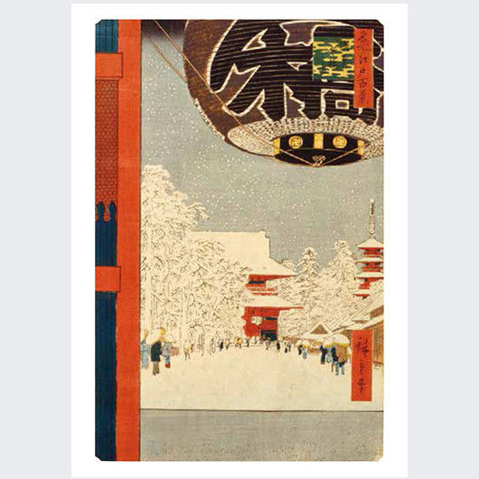 섬네일: 青幻舍｜日本 歌川廣重《名所江戶百景》明信片書 小小美術館系列｜把江戶最美的風景，收藏在掌心