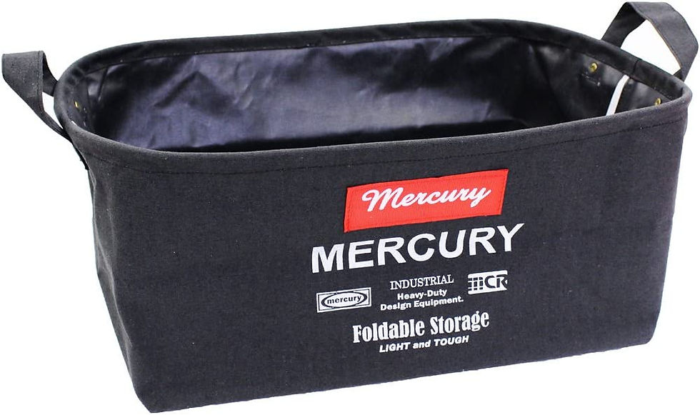 Thumbnail: 復古OOTD /日本 MERCURY 美式風格摺疊收納置物盒M (3色可擇)｜ 戶外 露營 野營 居家 收納