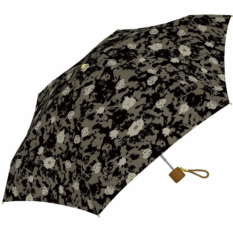 縮圖：雨季必備｜日本 a.s.s.a Mira ALL IN UMBRELLA系列 抗UV花瓣折疊雨傘(2色可擇)｜輕巧易收納