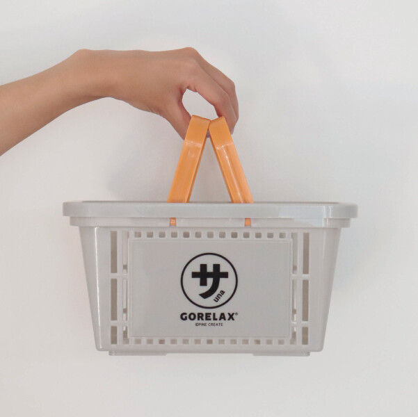 Thumbnail: 日本GORELAX｜療癒猩猩手提可愛置物籃(2色可擇) 盥洗收納籃包 桑拿籃｜是可收納瓶罐的籃子亦可是擺放在小角落當裝飾