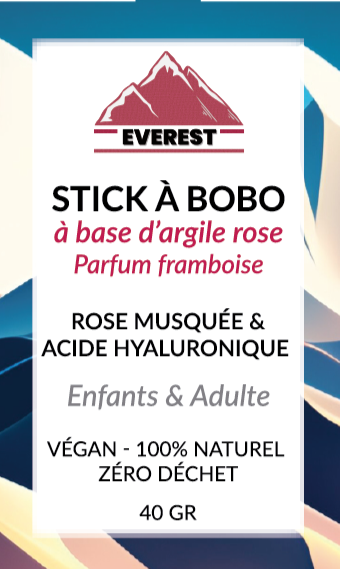 Thumbnail: Stick à bobo à la rose musquée et à l'acide hyaluronique enrichie au shilajit