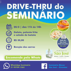 Seminário São José promove DRIVE-THRU