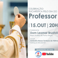 Missa dos Professores terá participação de escolas
