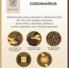 Prevenção: Arquidiocese de Porto Alegre amplia orientações para evitar disseminação do coronavírus