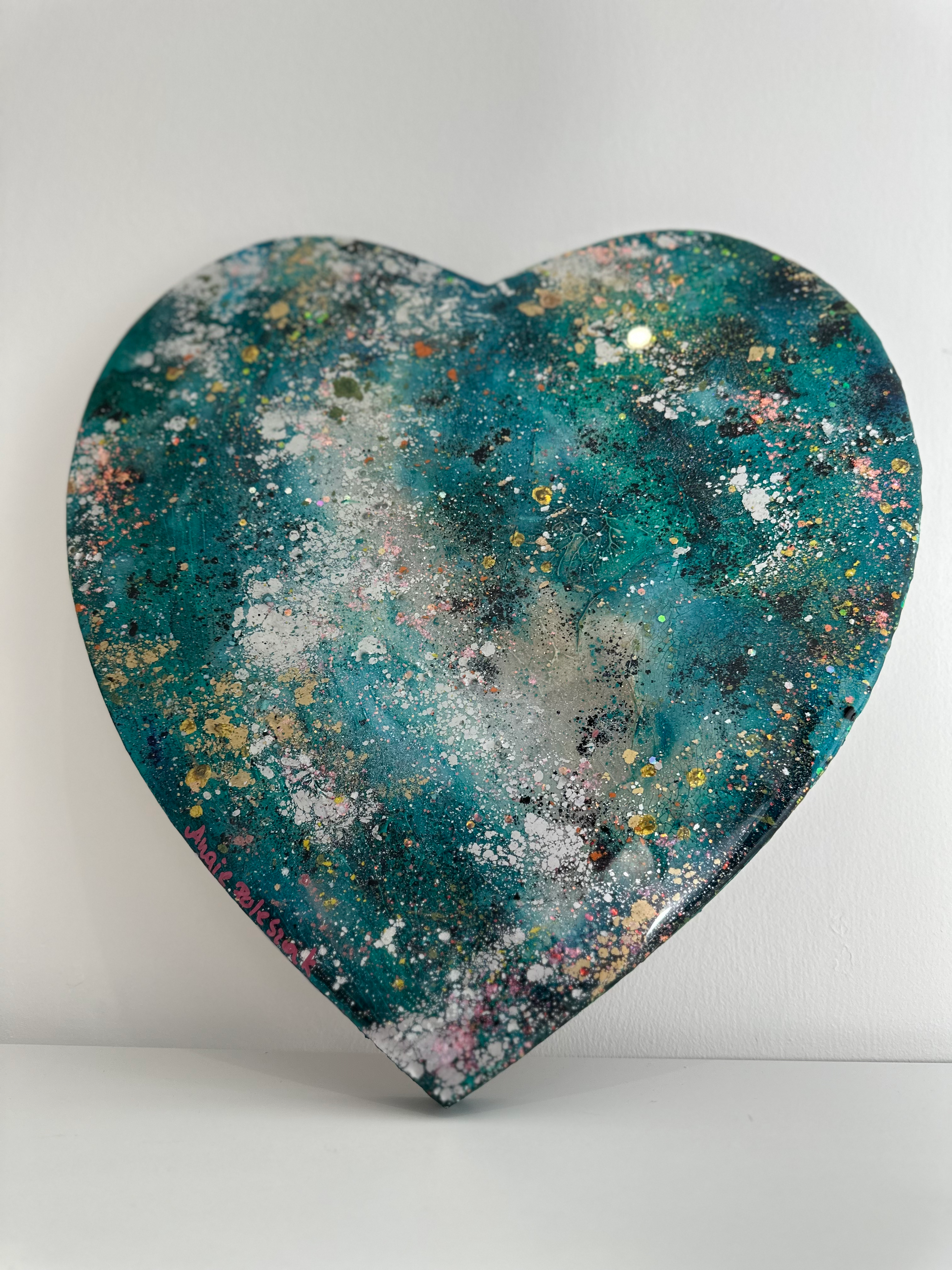 Chrysocolla Heart