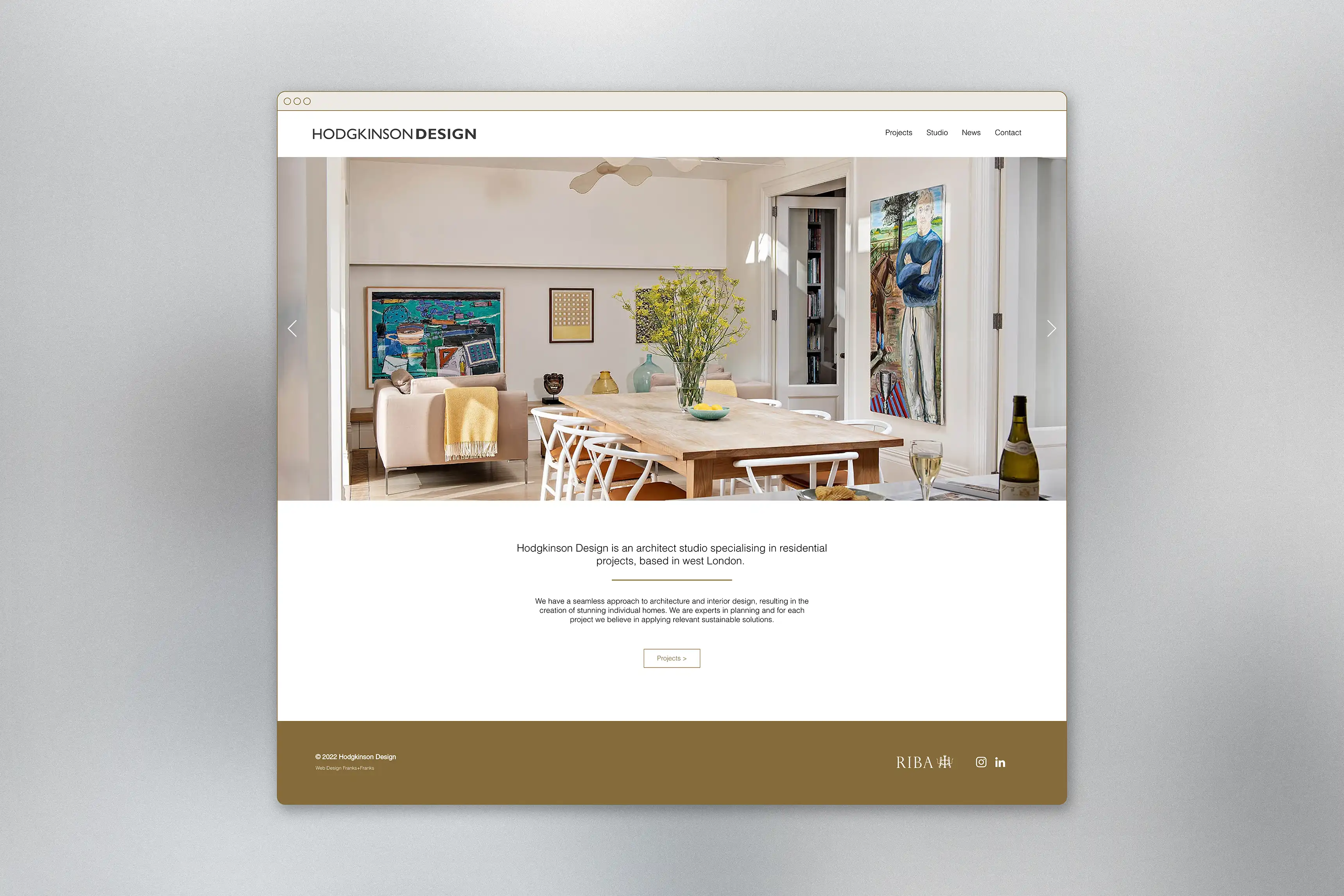 Studio Ferg Hodgkinson Design Website Design
