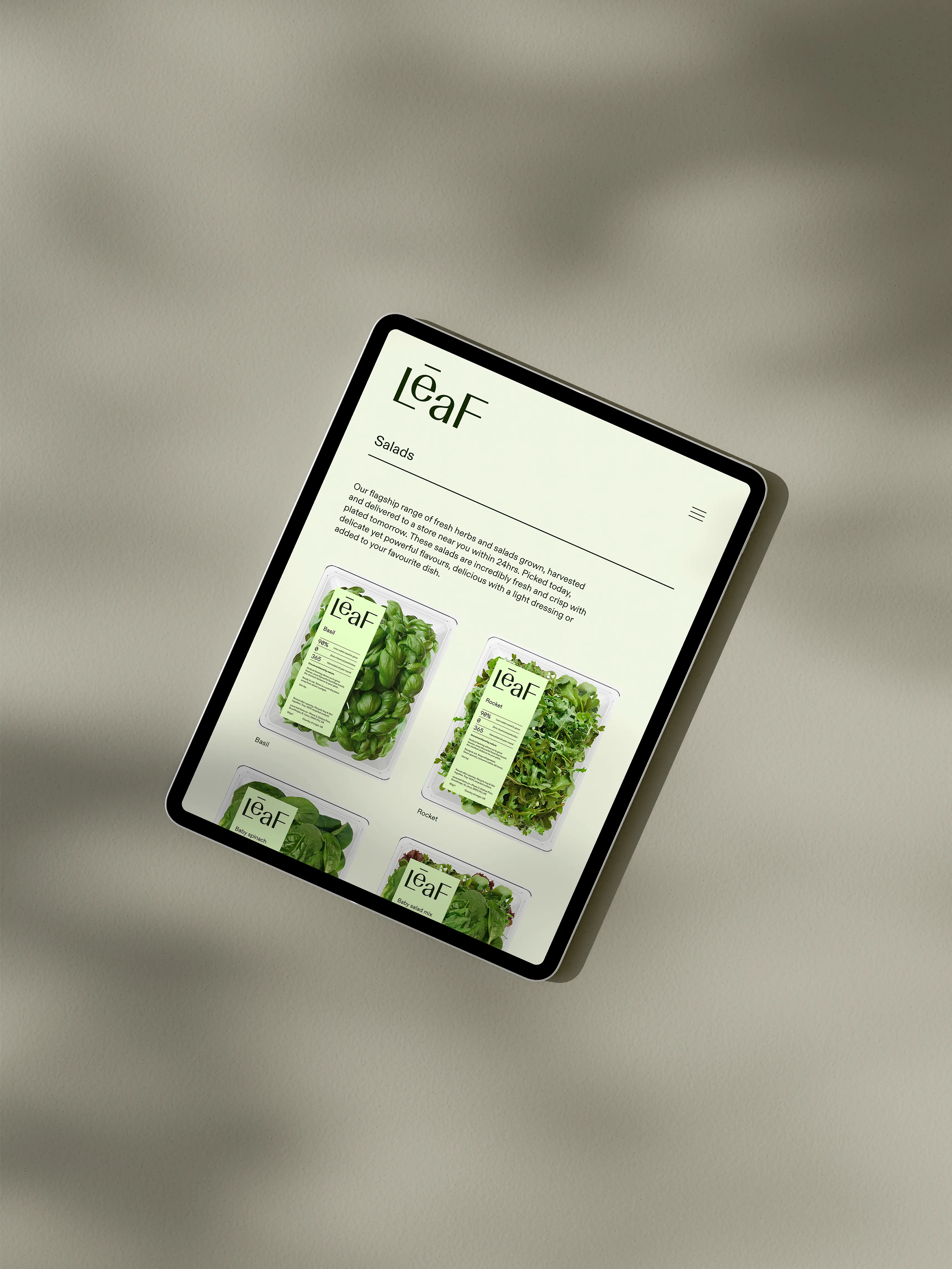 Studio Ferg Leaf Farms Website Design