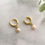 Thumbnail: Freshwater Pearl Huggie Hoops