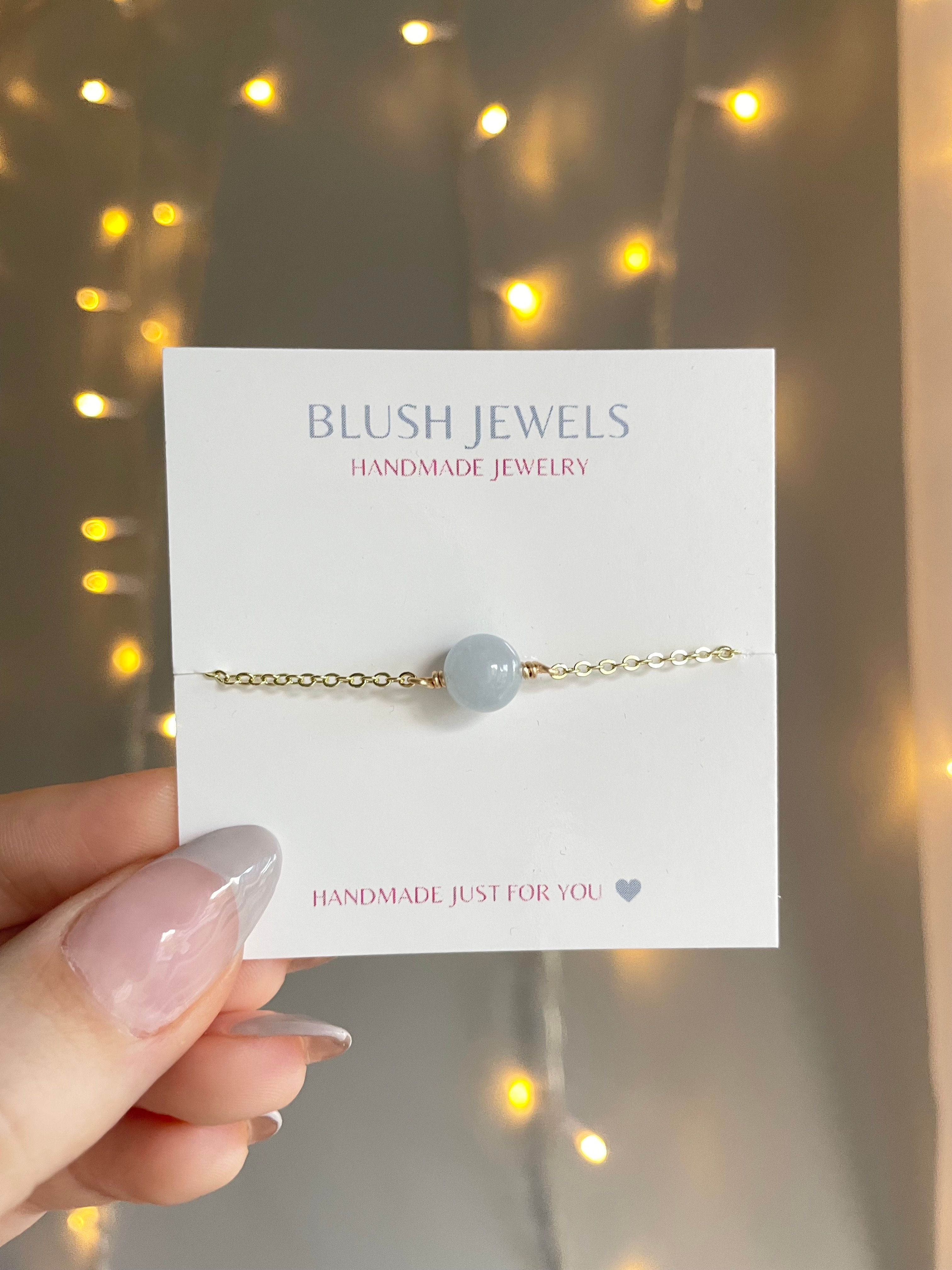 Aquamarine Single Gemstone Bracelet