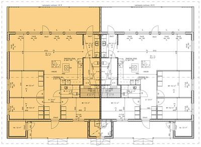 Kotimäen Paritalo pohjapiirros