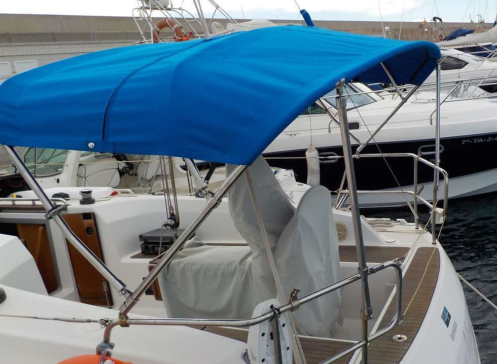 Bimini replacement canvas for Bavaria 32 CR view 1
