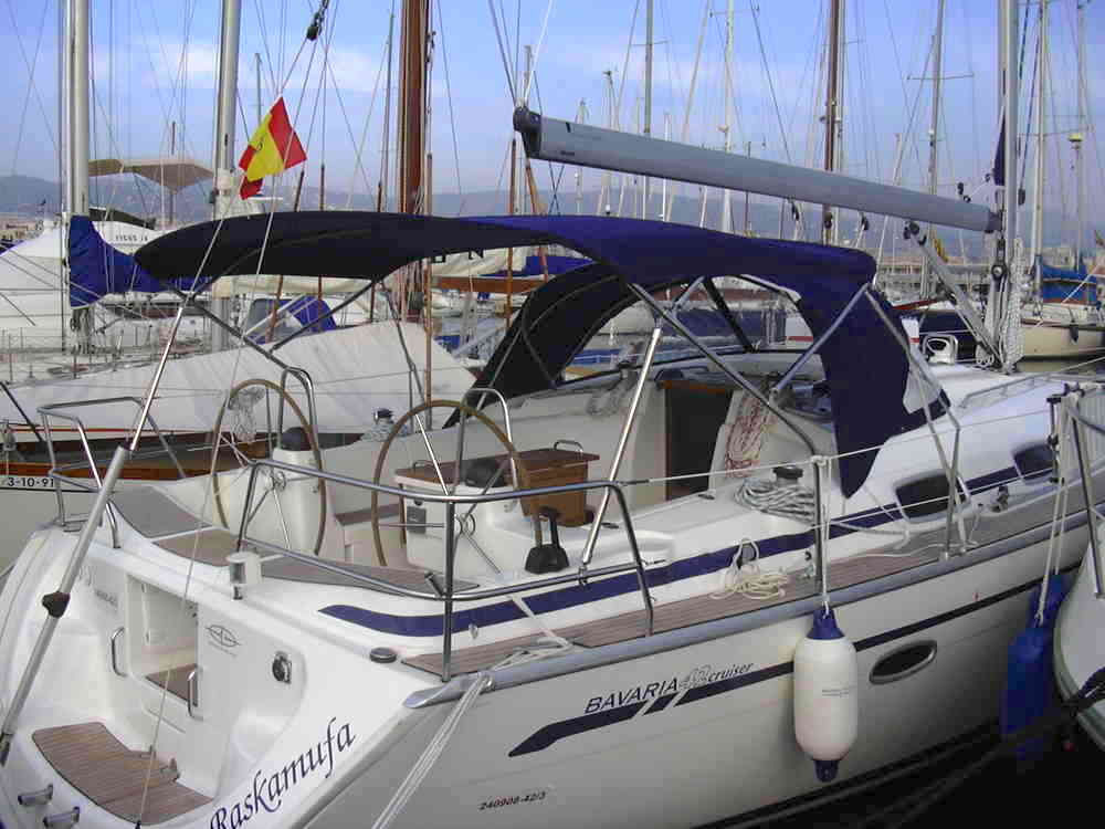 Bimini for Bavaria 46 CR - rear view
