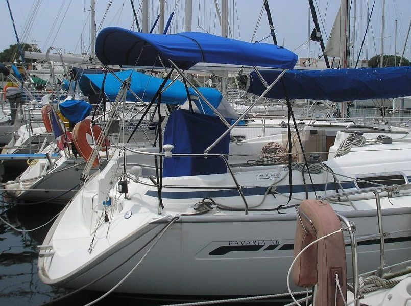 Bimini for Bavaria 36 CR - side view