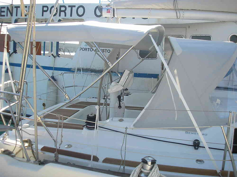 Bimini for Beneteau Oceanis 31 - side view