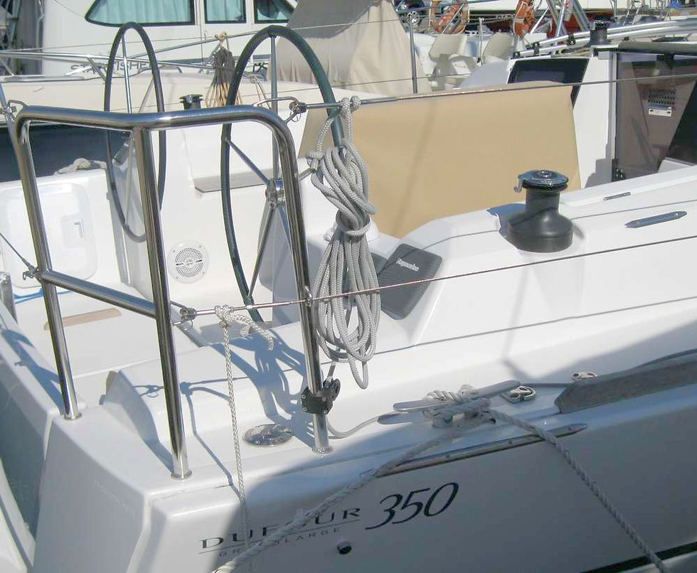Cockpit Table Cover For Dufour 350 GL - cockpit view
