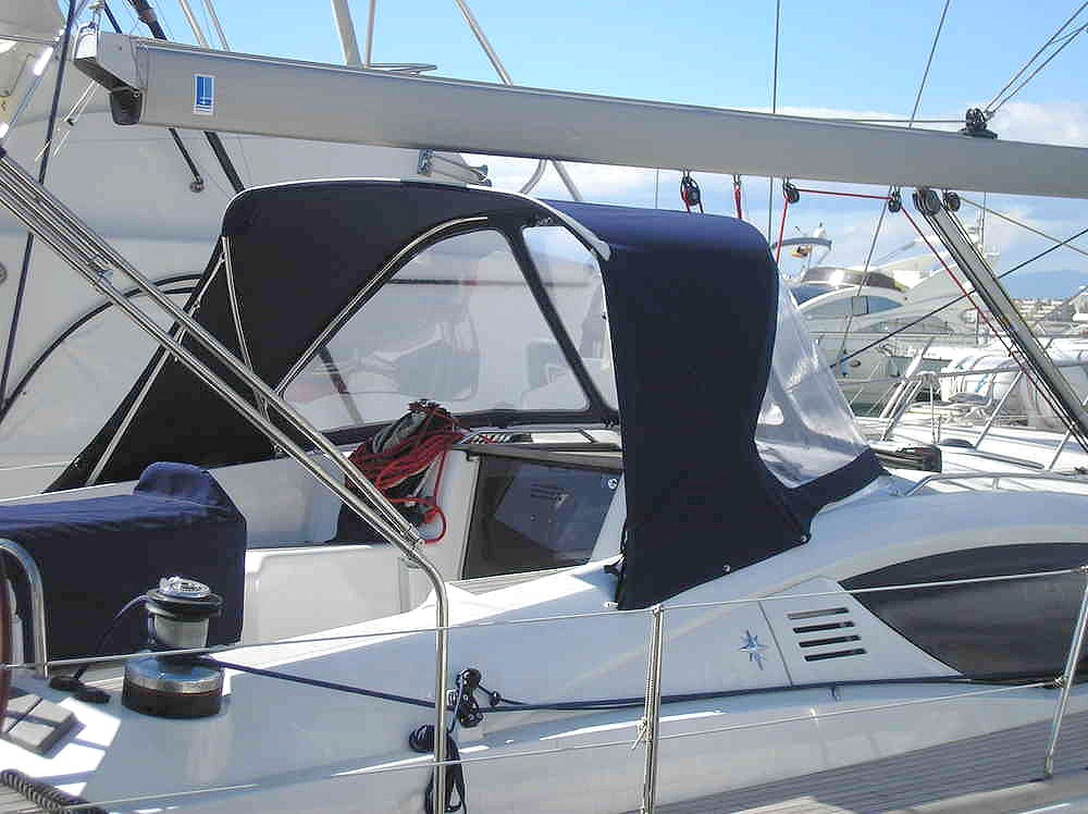 Dodger For Jeanneau Sun Odyssey 50 DS - rear starboard