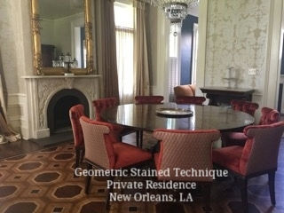 Floor Designs - Geometric Stained Technique (After)
