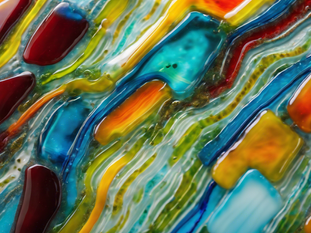 Colorful Fused Glass Art for Sale in Concord