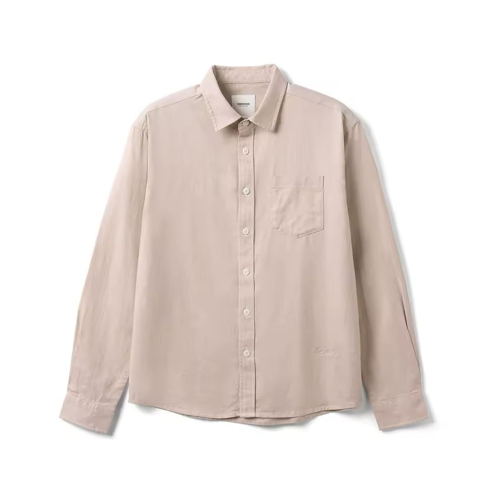 Thumbnail: SIMWOOD 2025 Summer Autumn New 170gsm Cool Breathable Linen Cotton Blend Fabric 