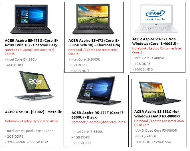 LAPTOP ACCER