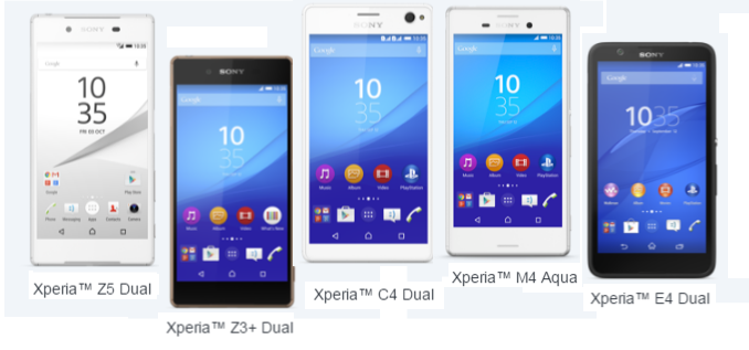 HP SONY EXPERIA