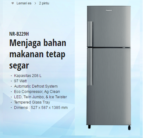 PANASONIK 2PINTU