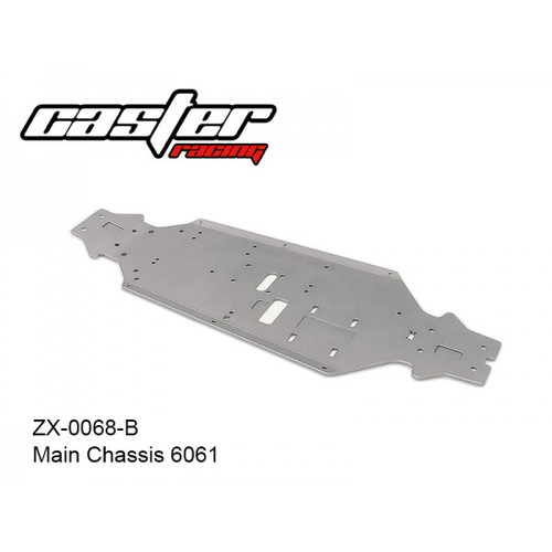 れん1 ZX-0068-B Main Chassis 6061 ZX-1R ZX-1.5R | Caster Racing USA