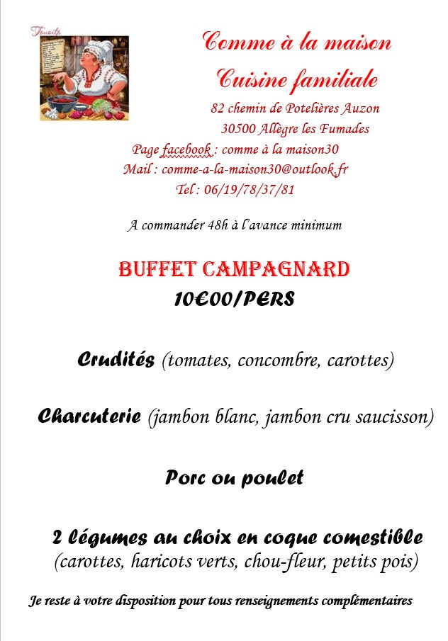 buffet campagnard