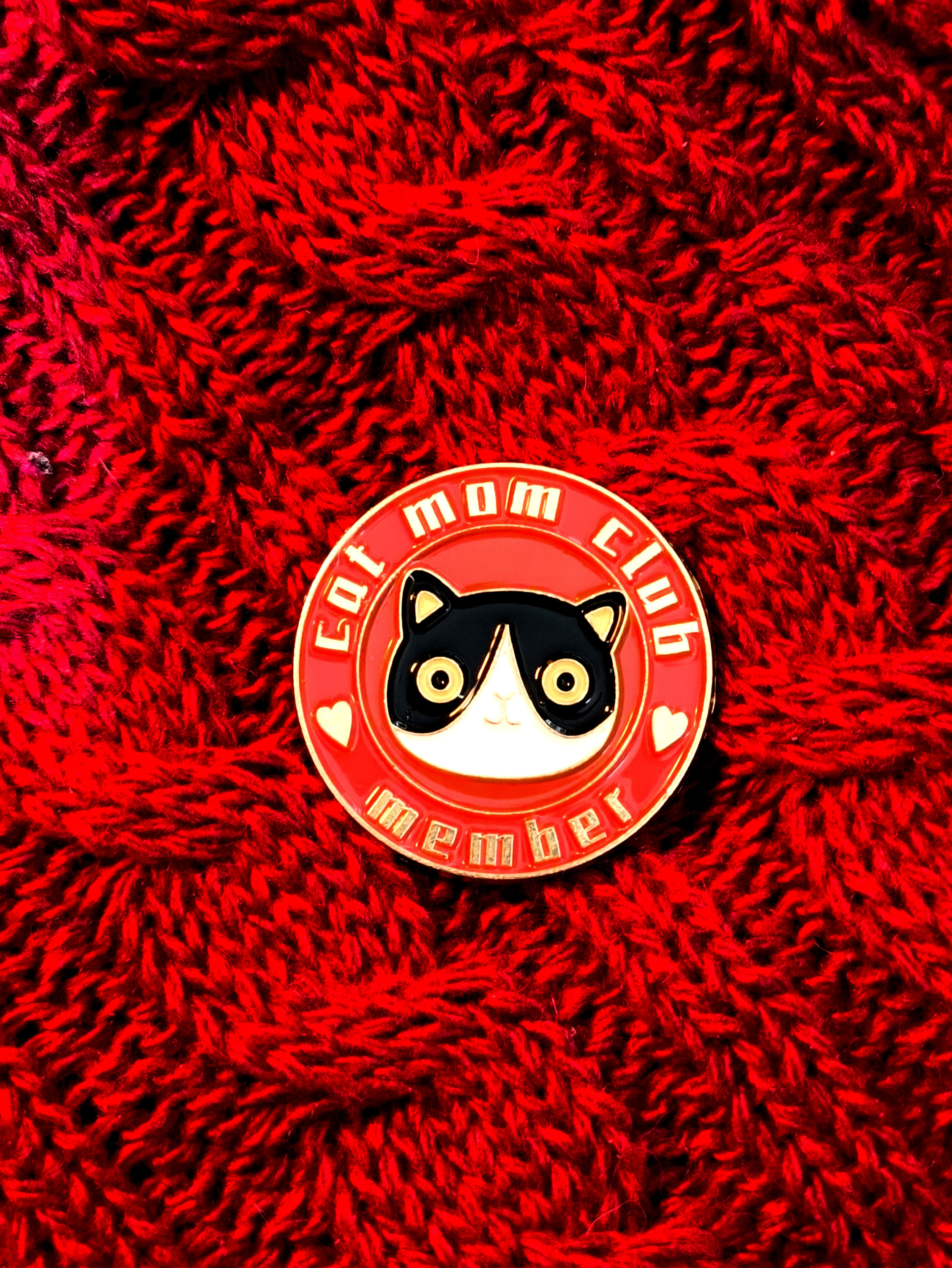 Pin Metálico Esmaltado - Enamel - Clube das Mães de Gatos