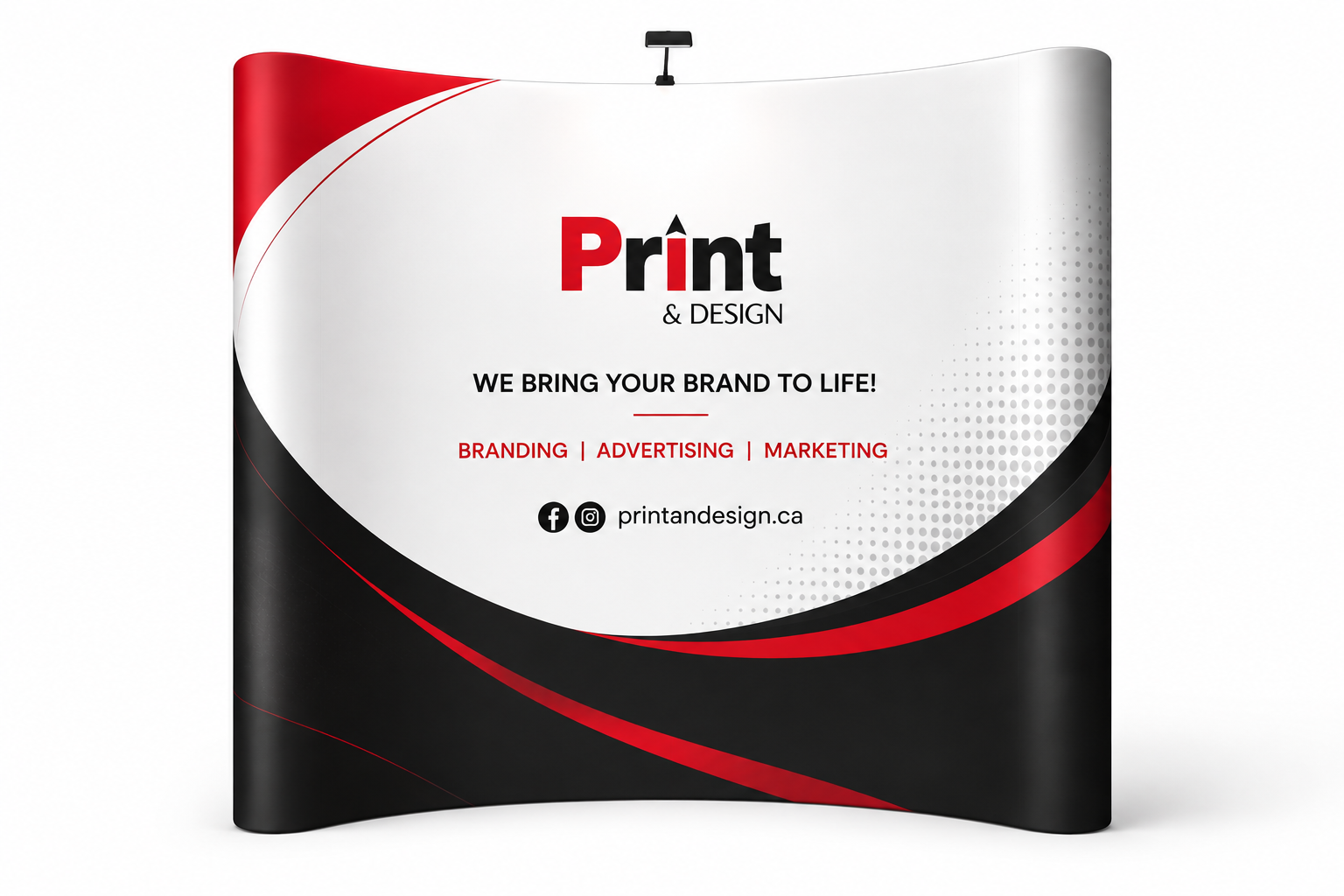 P&D Curved Fabric Backdrop