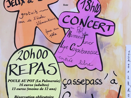 Un concert main dans la main avec l'association des parents d'élèves et les écoles de Cazaubon