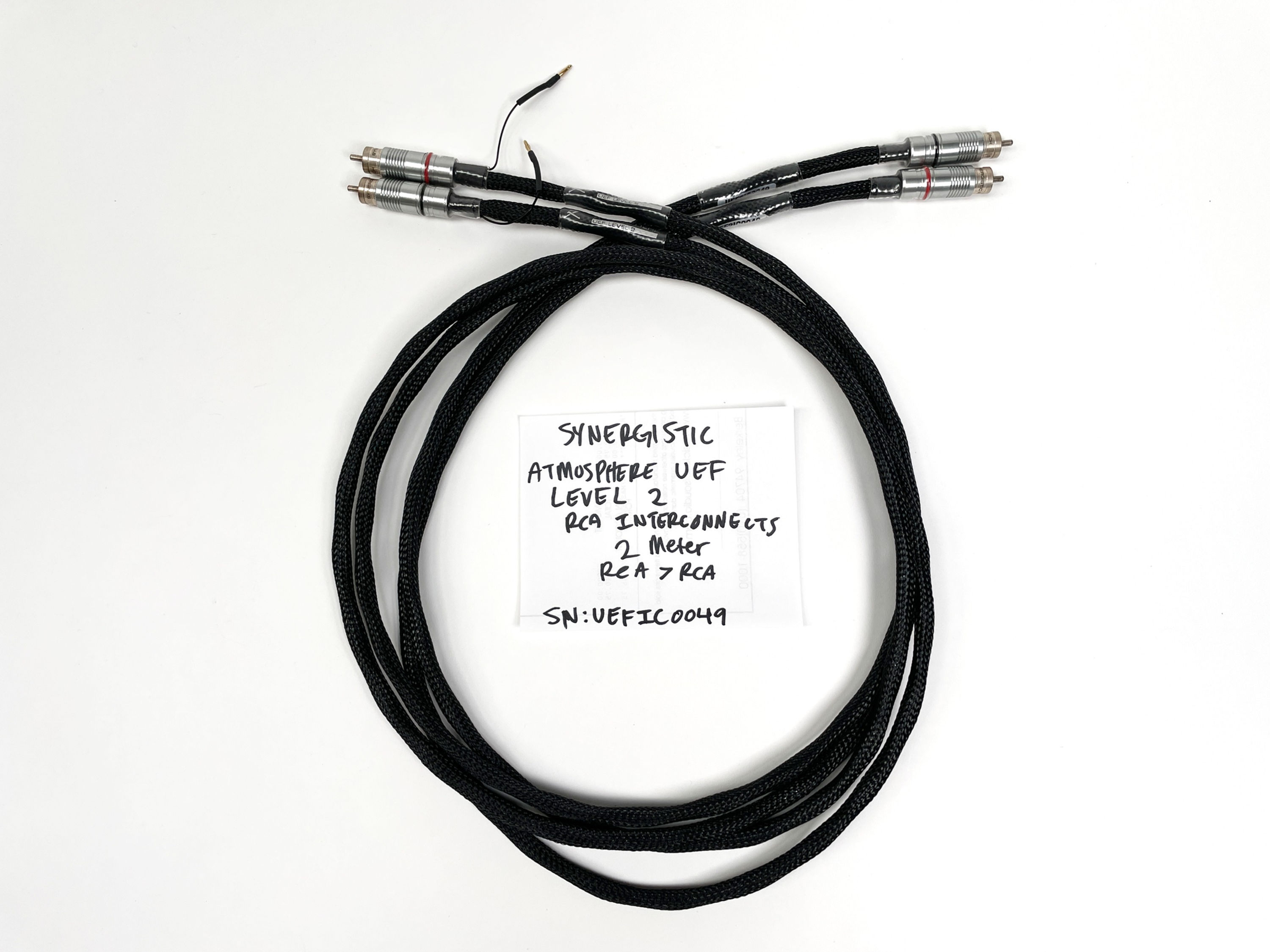 Synergistic Research Atmosphere UEF Level 2 RCA Interconnects