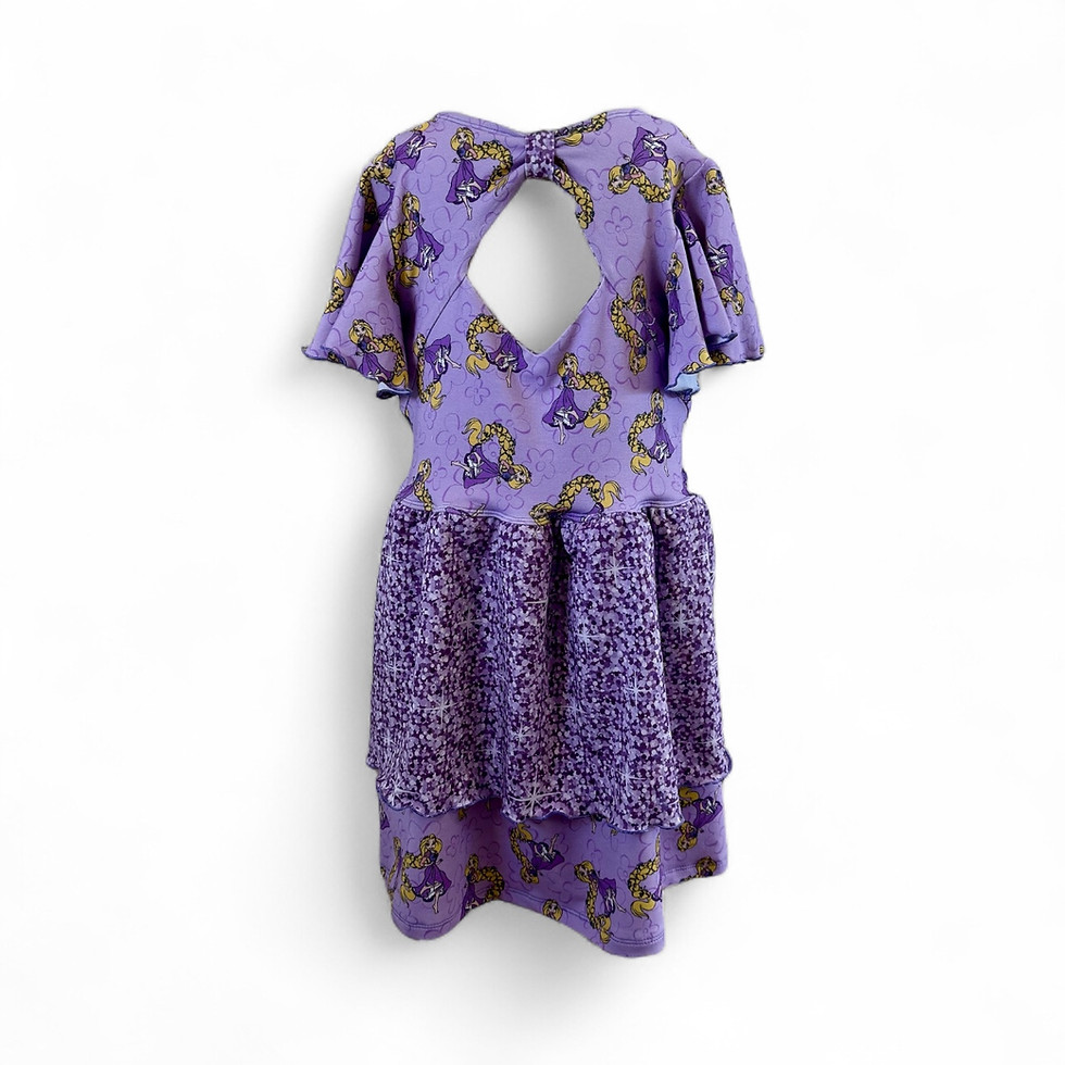 Thumbnail: Rapunzel Emmie Dress - Kids size 7 (Bamboo Lycra)