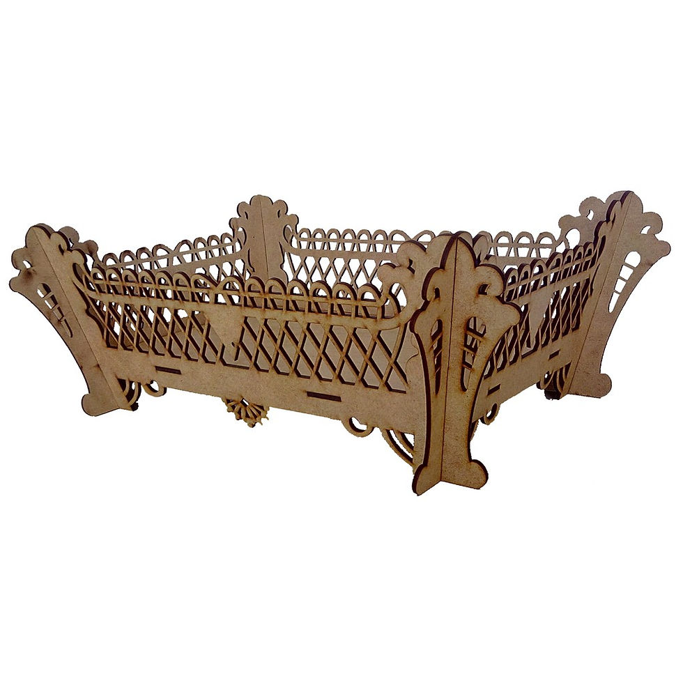 Miniatura: Cesta Fruteira em MDF *1 unidade* Medida: 40x30x14,5cm REF1042