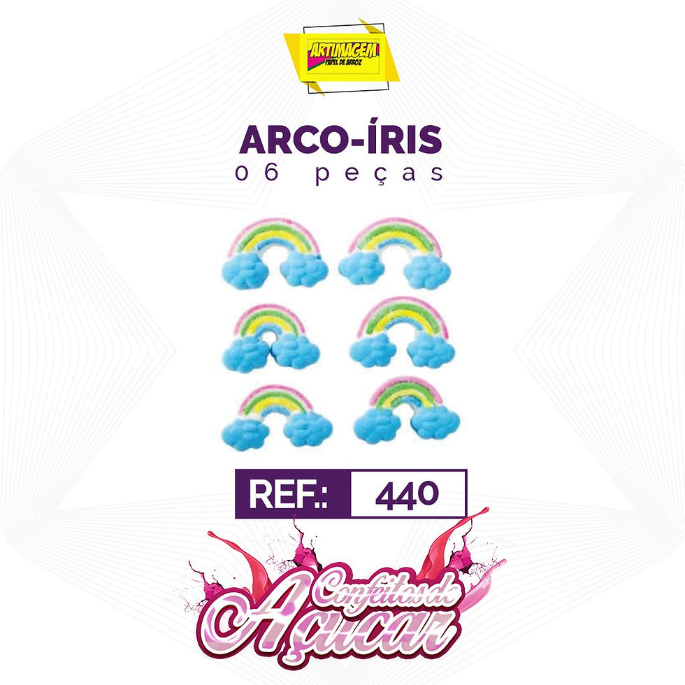 Miniatura: Artimagem Confeito de açúcar 100% comestível, Artesanal - Temas