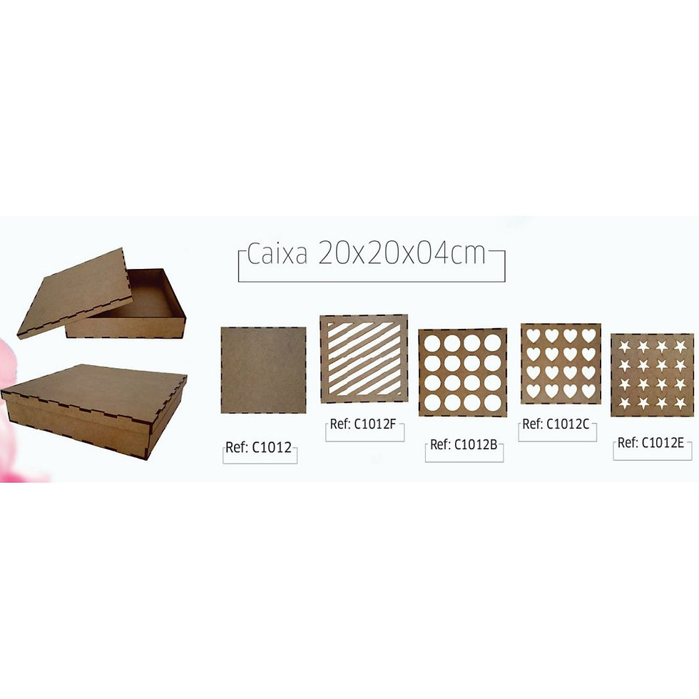 Miniatura: Caixa em MDF *1 unidade* Tamanhos e modelos para escolher