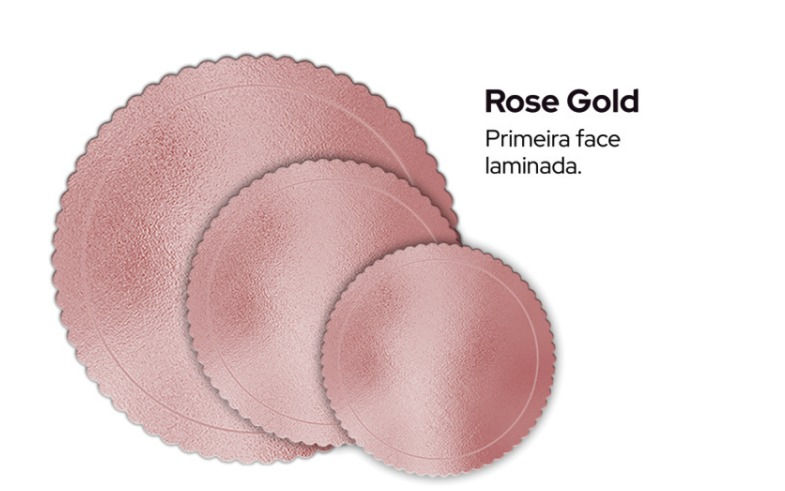Miniatura: Artimagem Cake Board Base Laminada Para Bolo Redondo Vermelho ou Rose