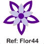 Miniatura: Artimagem Flor Papel Decorativa 2 Flores