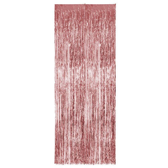 Miniatura: Artimagem Cortina Metalizada Franja Metálica Para Decoração De Festa 2x1M