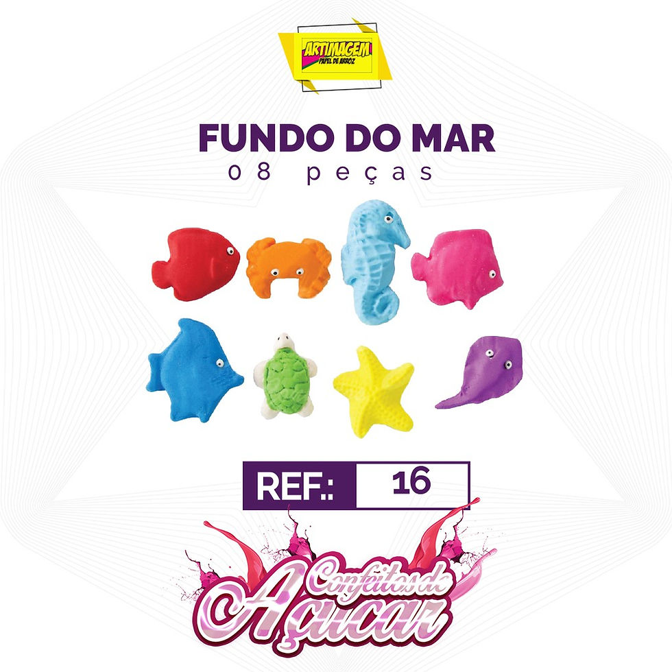 Miniatura: Artimagem Confeito de açúcar 100% comestível, Artesanal