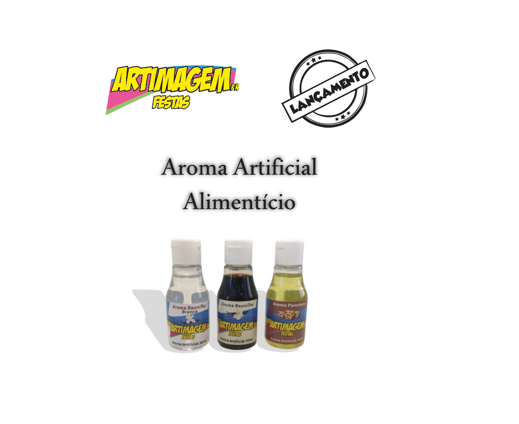 Aroma Artificial Alimentício 30ml Aromas Artimagem Lançamento