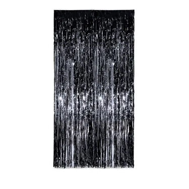 Miniatura: Artimagem Cortina Metalizada Franja Metálica Para Decoração De Festa 2x1M