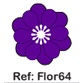 Miniatura: Flor Papel Decorativa 2 Flores