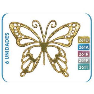 Miniatura: Recortes Laminados Para Decoração Artimagem - Borboletas - REF:261