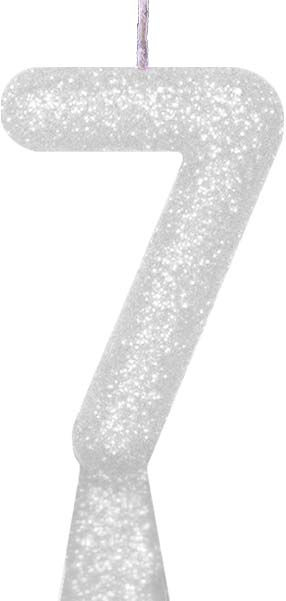 Miniatura: Artimagem Vela de Aniversário Tubular Premium Glitter Branca